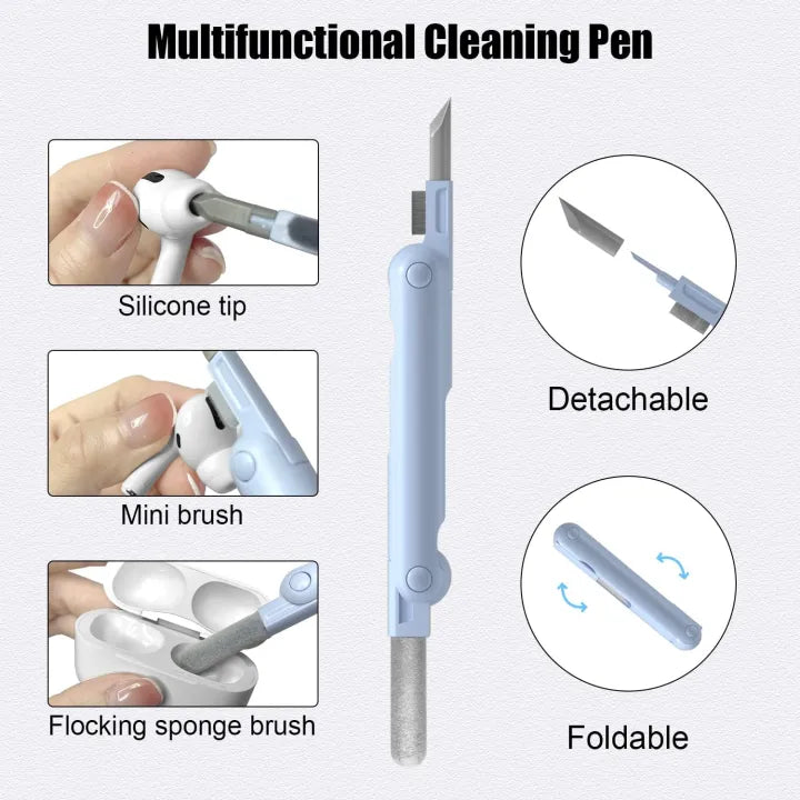 7-in-1 Computer Keyboard Cleaning Brush Kit| Portable 7 in 1 Electronics Keycap Puller Kit