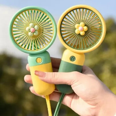 Mini Flower Fan with USB Charge Small Portable Cooling