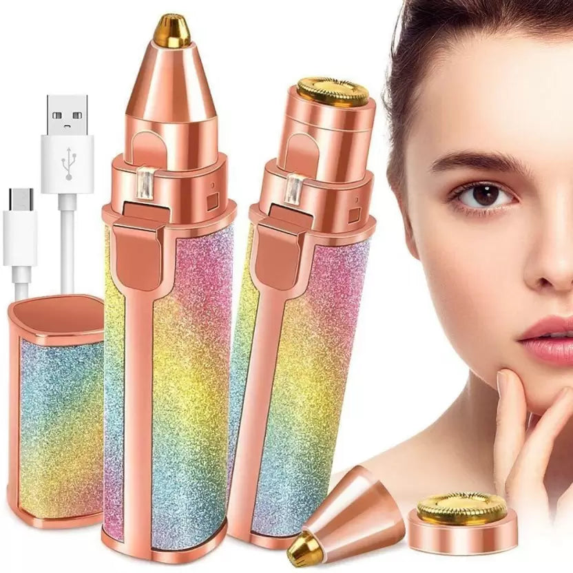 2-in-1 Flawless Eyebrow Trimmer USB Rechargeable