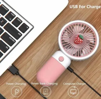 Mini Flower Fan with USB Charge Small Portable Cooling