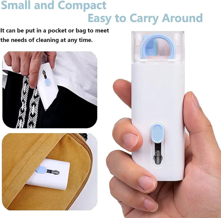 7-in-1 Computer Keyboard Cleaning Brush Kit| Portable 7 in 1 Electronics Keycap Puller Kit